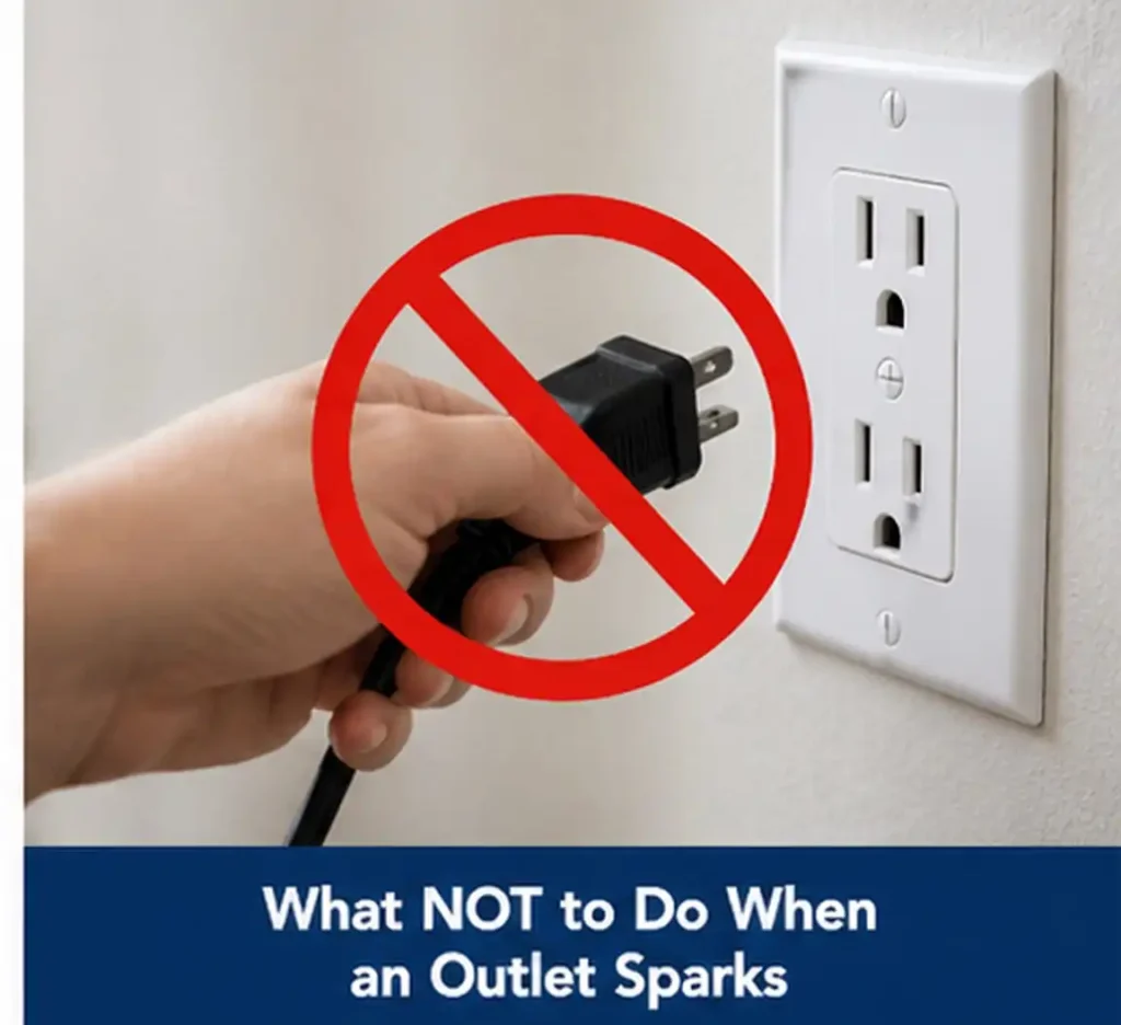 What NOT to Do When an Outlet Sparks